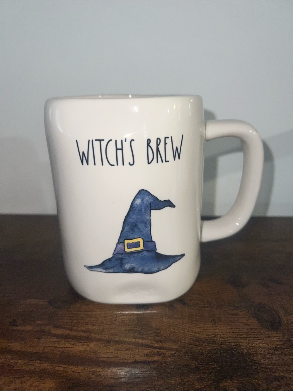 Rae Dunn Witch's Brew White Ceramic Mug wWitch Hat